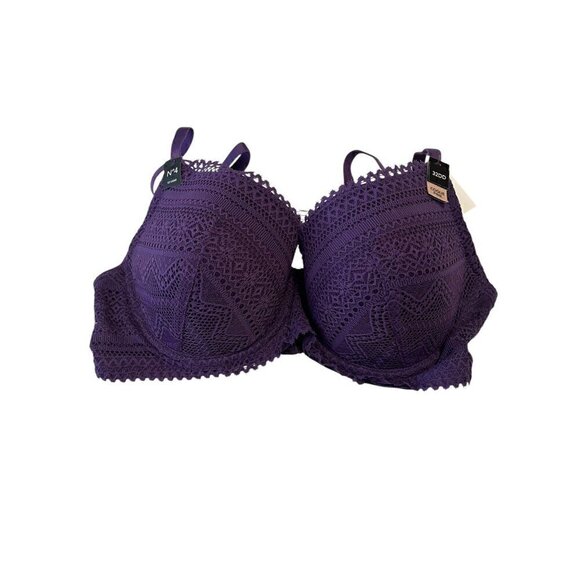 Etam Sublime Classique Dark Purple Underwire Bra, 32DD - Picture 1 of 7